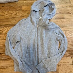 TNA Light Gray Waffle Knit Pullover